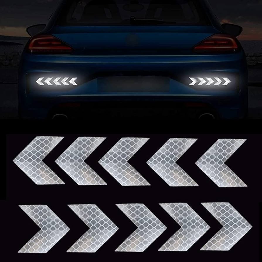 Amazon.co.jp: GETON ルート66 反射 ステッカー 矢印 安全警告